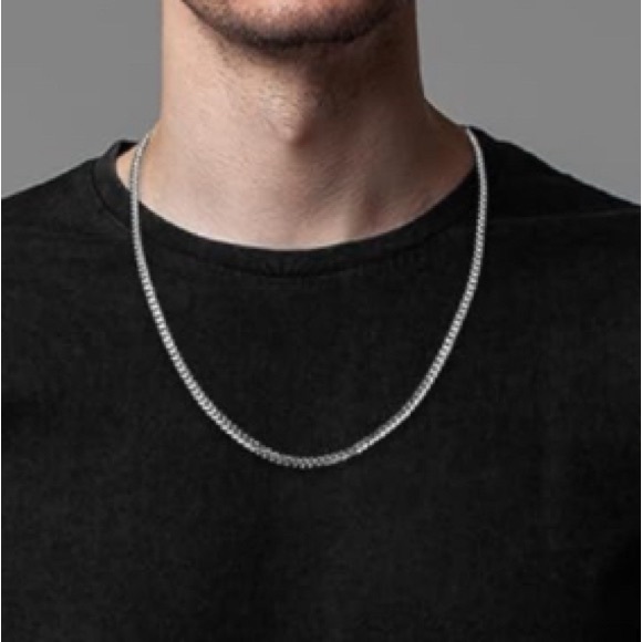 New Gold Cuban Chain Necklace Diamond Cut Curb Chain Link 925 Necklace - Picture 2 of 15